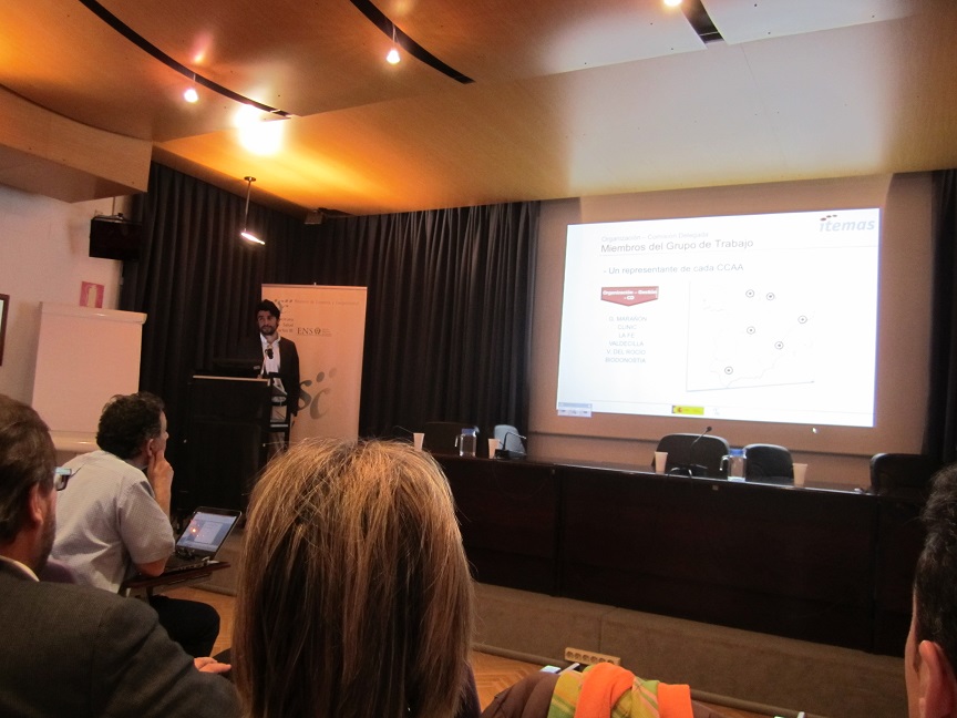 Marco Rivas, de la UAI del IISGM, presentó los resultados del grupo de trabajo de Organización IMG_6110_web